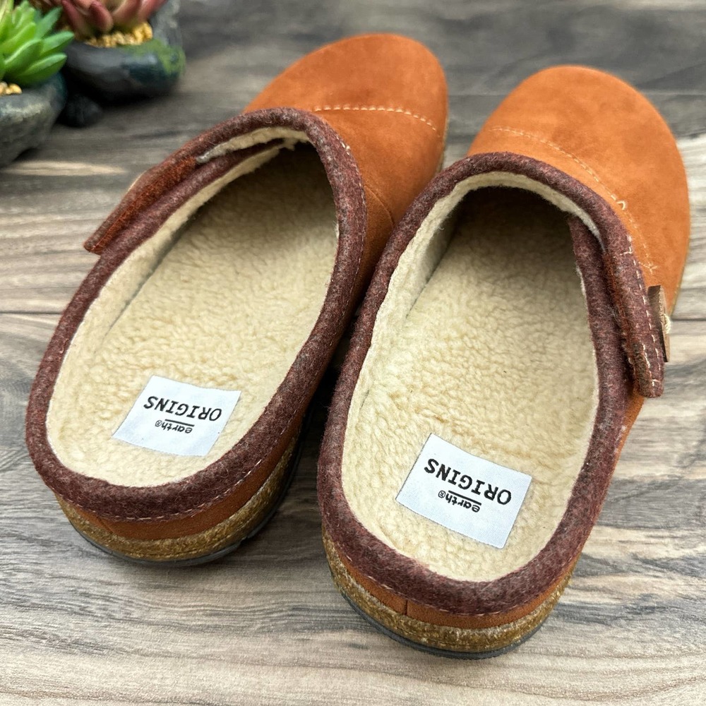 NIB Earth Origins Ezra 8N NARROW 39 Acorn Brown Slip On Clogs Suede - Picture 8 of 12